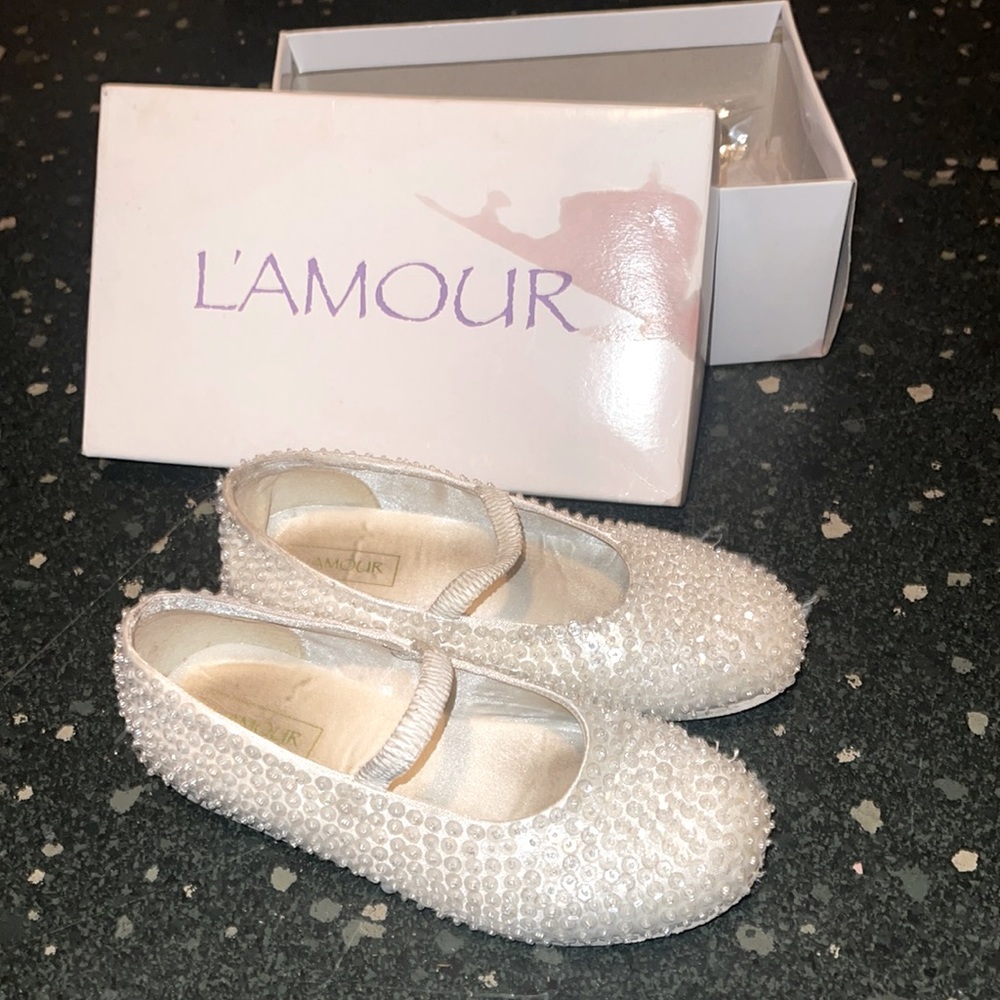 Girls L’AMOUR Bling Sequins Mary Jane’s